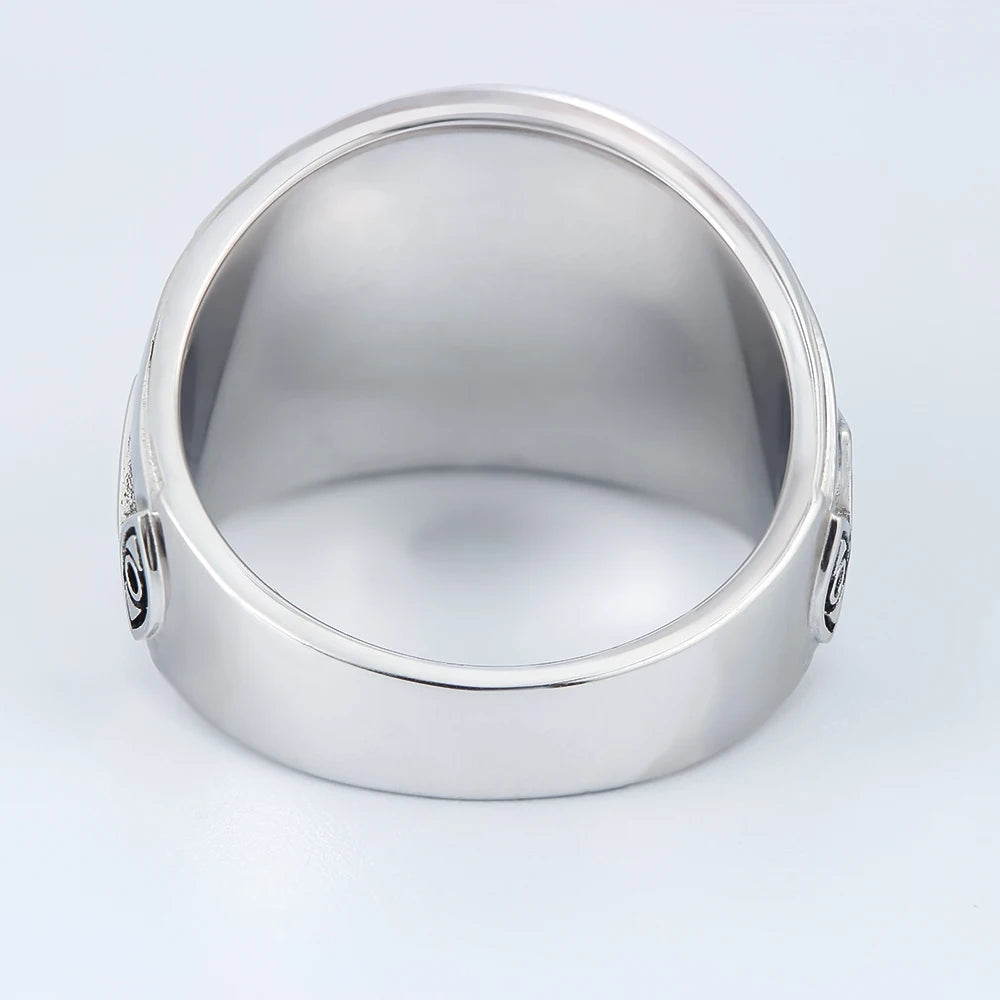 Ancient Templar G Freemason Masonic Solid 925 Sterling Silver Ring