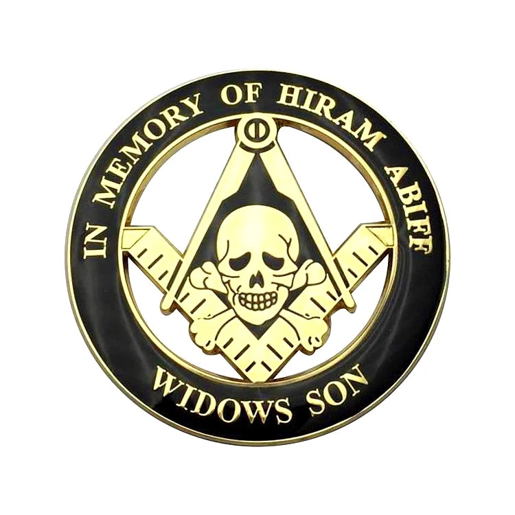 Masonic Car Emblems 3" Compass And Square Masons Auto Truck Multi Motorcycle Decal Badge Sticker With Red Adhesive