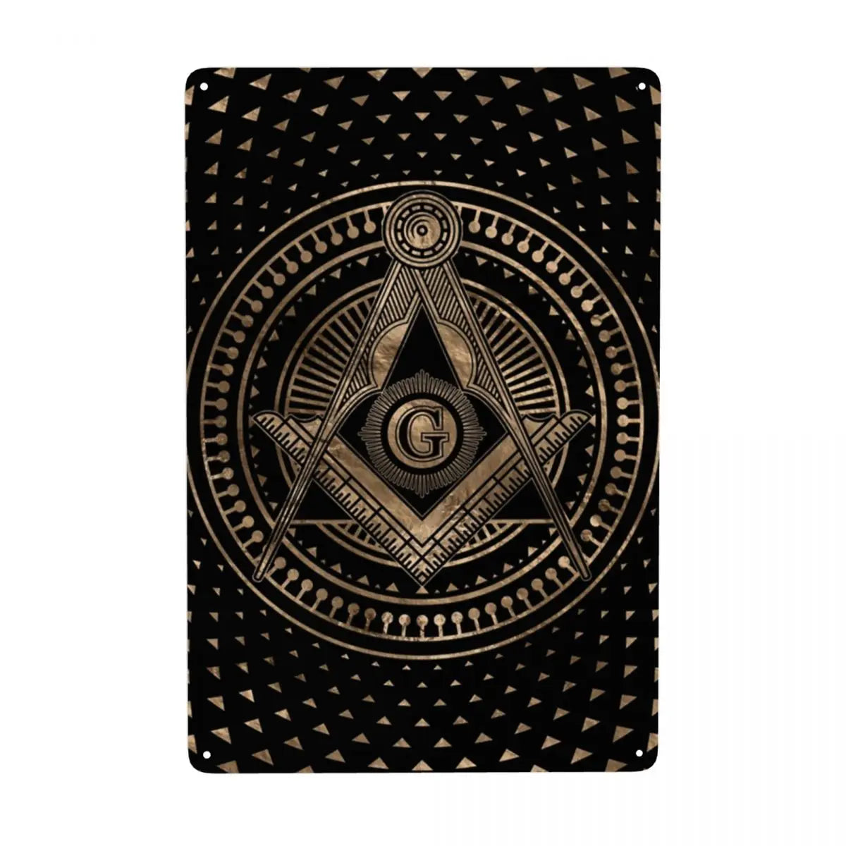 Masonic Darkness To Light Freemasonry Metal Tin Signs Custom Retro Plaque for Pub Cafe Yard Man Cave Bar Wall Art Decor