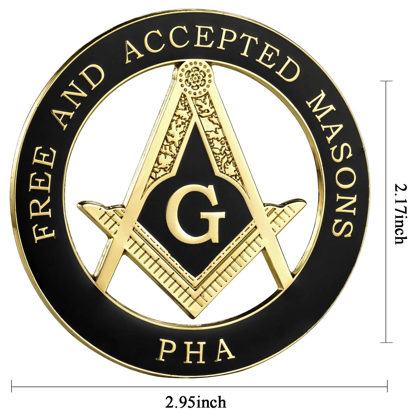 Masonic Car Emblem Metal Badge Stickers Freemason Symbol Auto Styling Decoration Body Side Accessories For SUV Sedan