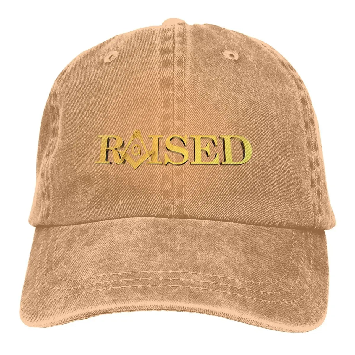 Design Baseball Cap Men Hats Women Visor Protection Snapback Freemason Gold Square Compass Caps