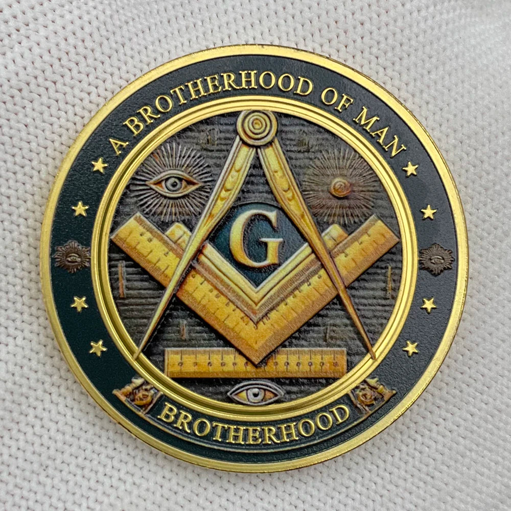 Masonic Freemasonry Silver Coin Collectibles Brotherhood The Eye of God Coin Making Good Men Better Commemorative Medal