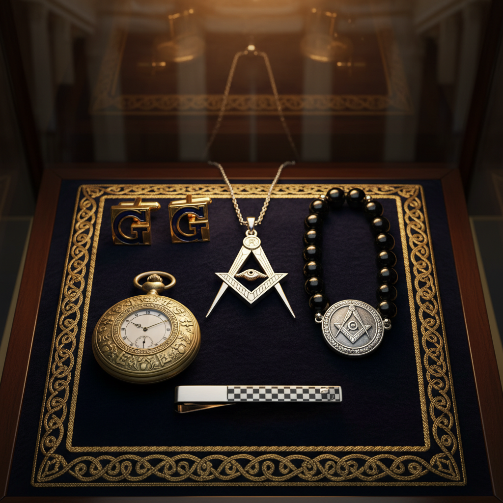 Masonic Jewelry: Necklaces, Bracelets & Cufflinks