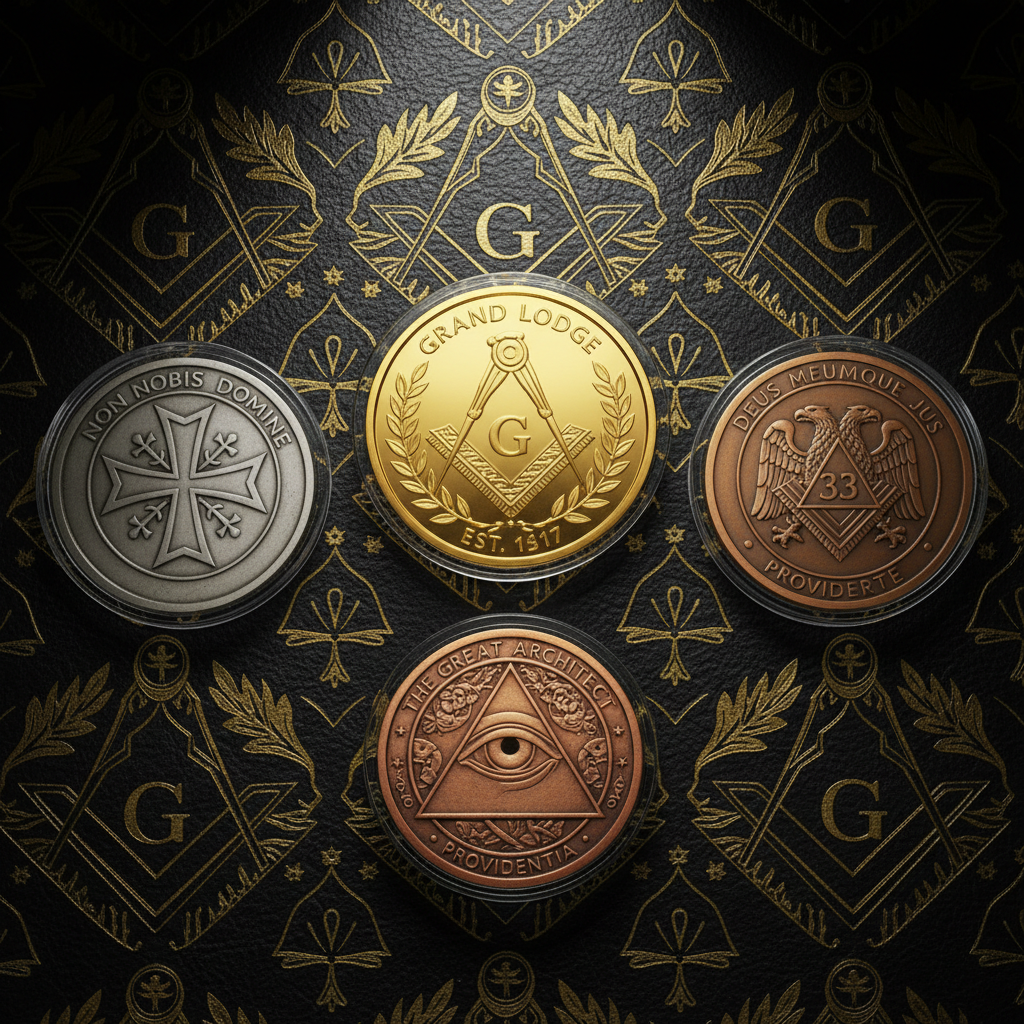 Masonic Challenge Coins & Commemorative Tokens