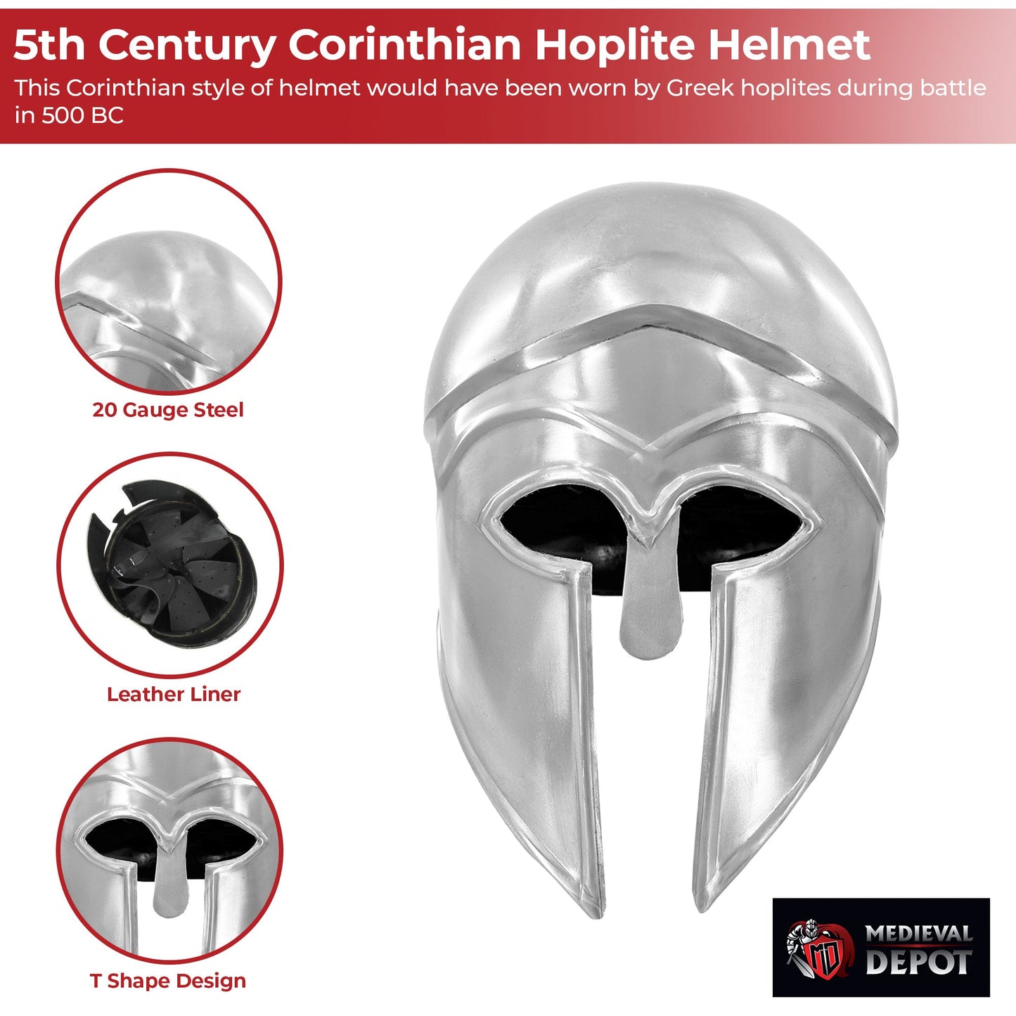 5th Century 20g Corinthian Hoplite Helmet