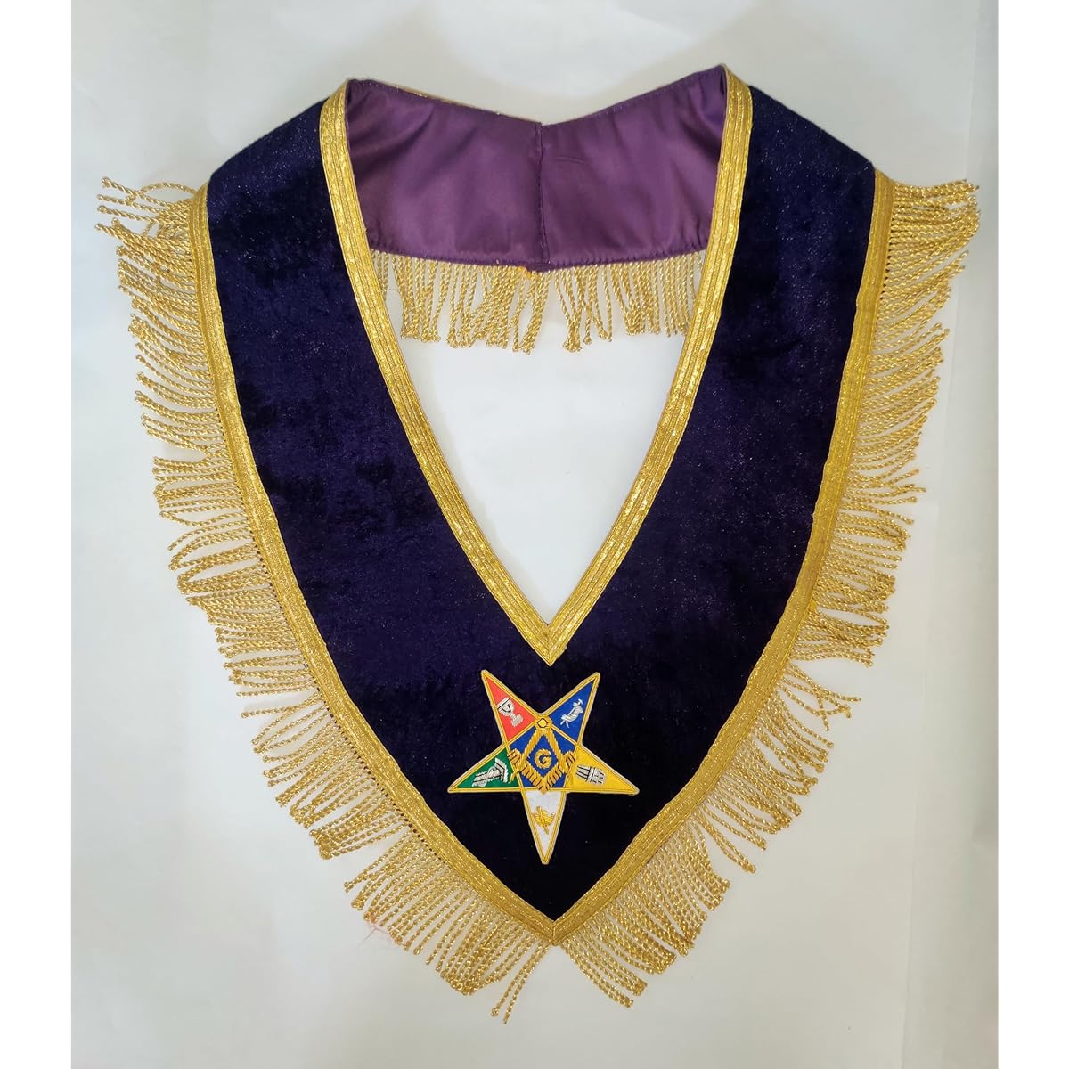 Men'S Masonic Master OES Hand Embriodered Worthy Patron Matron Apron - Purple with OES Star Emblem & Collar Set, Freemasonry Apparel, Masonic Ceremony, Standardized Design, Durable Fabric, Handcrafted Regalia, Men Boxer Short