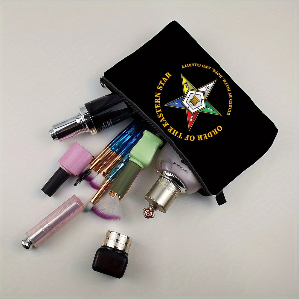 2pcs OE Freemason Sistar Oriental Star Printed Large Shoulder Bag, suitable for team travel and meetings. Lightweight, stylish, with clear and simple prints, it is a gift for friends and mothers, suitable for leisure outings