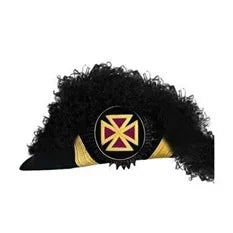 High Quality Silk Handmade Embroidered Masonic Knight Templer Crowns Hats Regalia for Freemasons Masonic Regalia