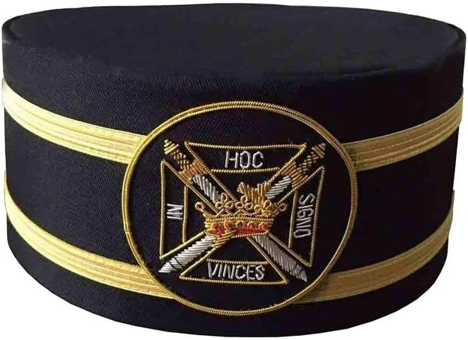High Quality Silk Handmade Embroidered Masonic Knight Templer Crowns Hats Regalia for Freemasons Masonic Regalia