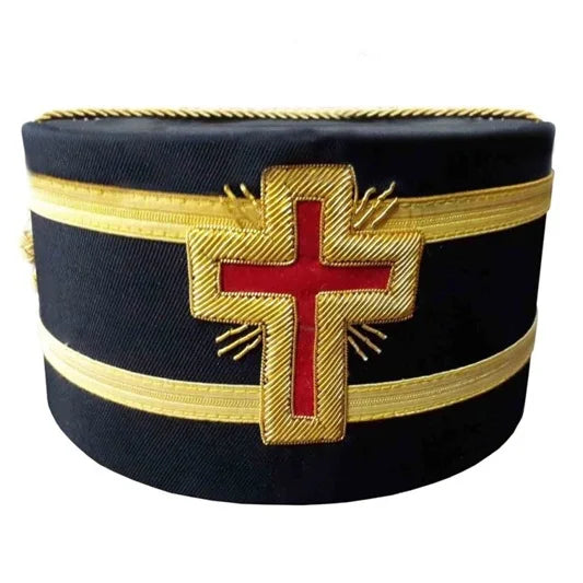 High Quality Silk Handmade Embroidered Masonic Knight Templer Crowns Hats Regalia for Freemasons Masonic Regalia