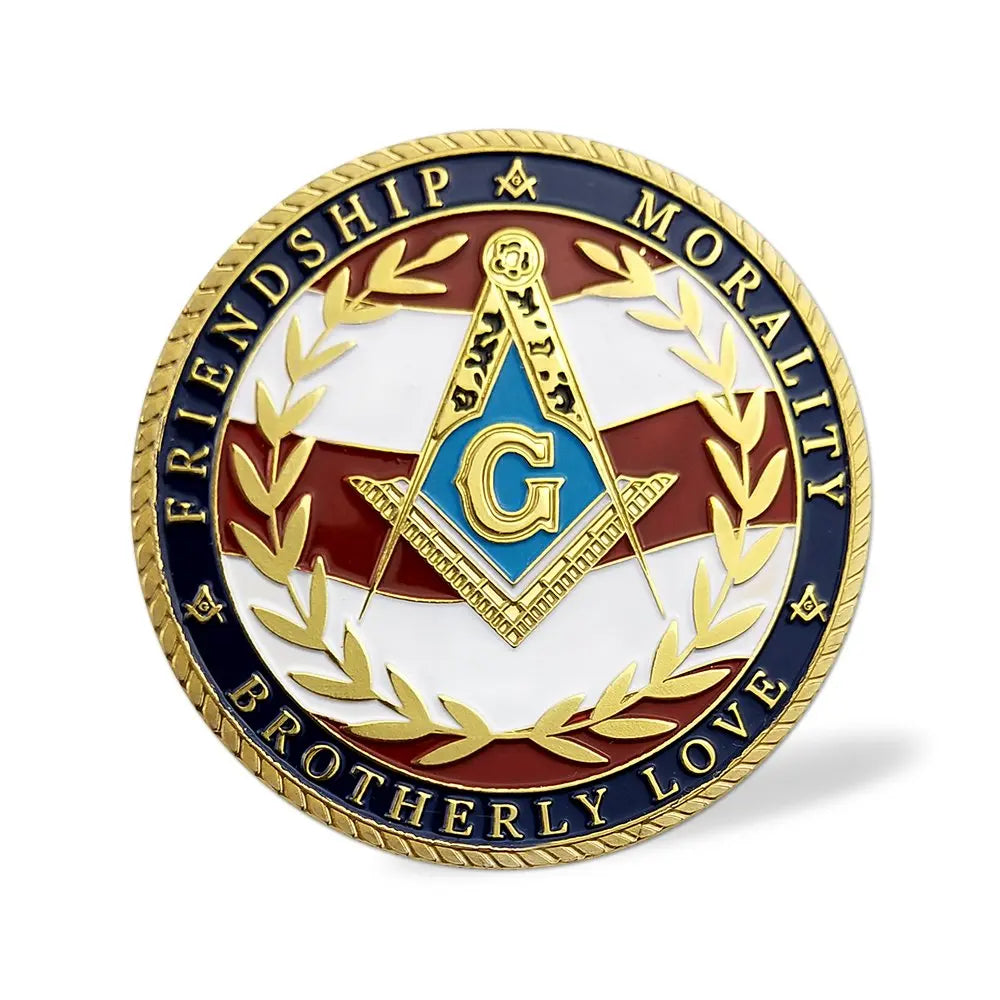US Army Marine Air Force Masonic Freemason Freemasonry Challenge Coin