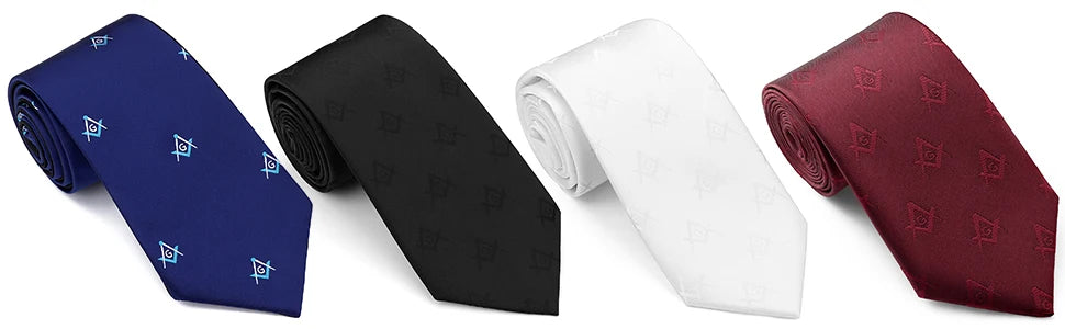 Freemason Masonic neckties for men ,Gift Box Packed, Mens Jewelry or Accessories,Masonic Gifts for Men.