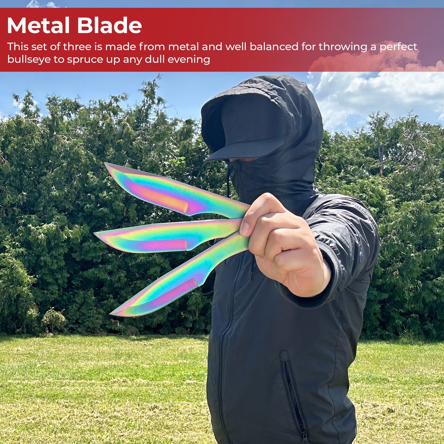 Aerodynamic Internal Reflection Balanced Throwing Knives