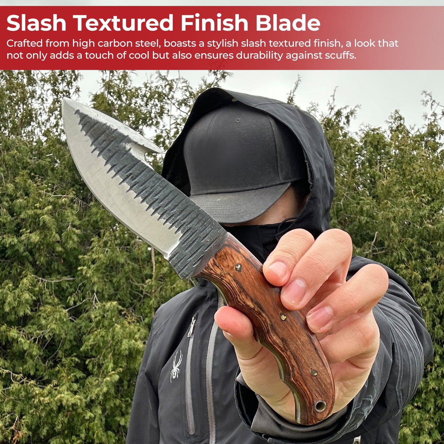 Barracuda Full Tang Gut Hook Outdoor Hunting Knife