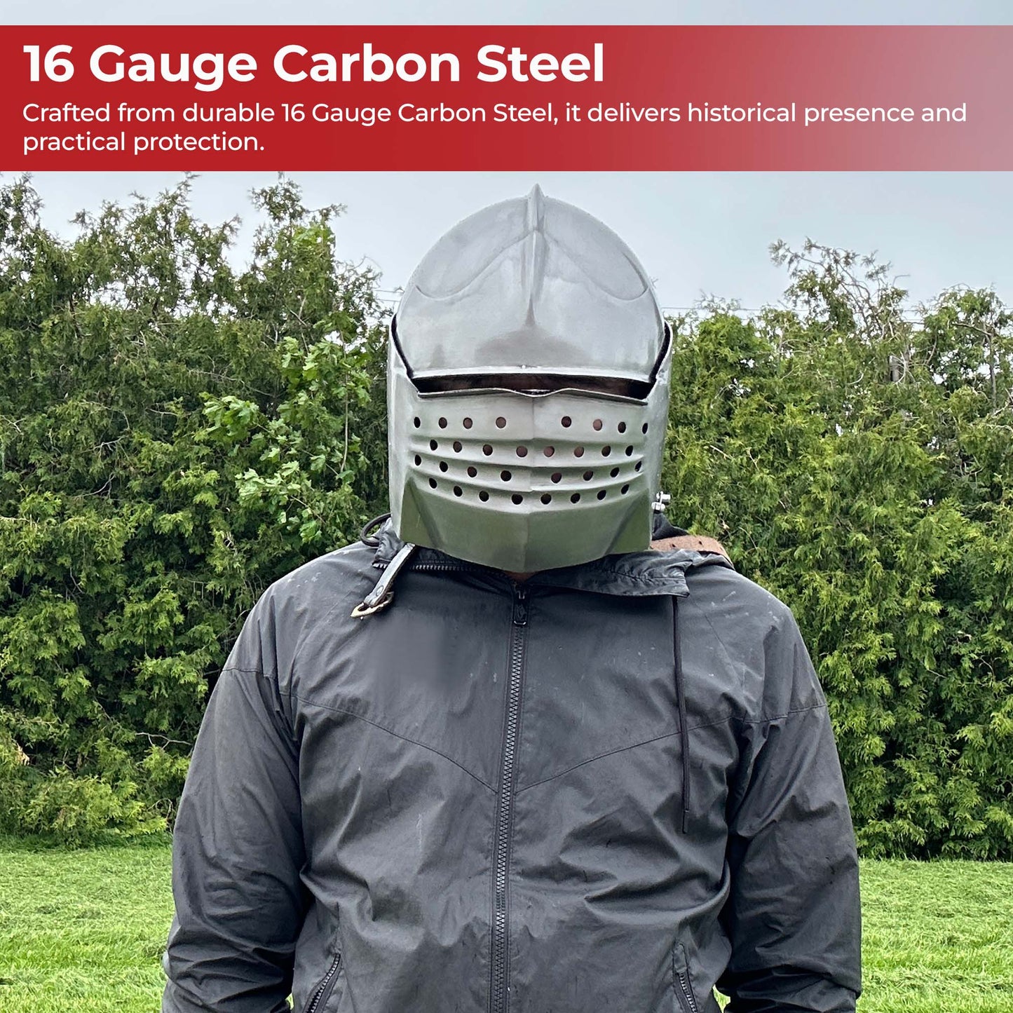 Bellows Face Sallet Battle Helmet with Visor and Leather Liner