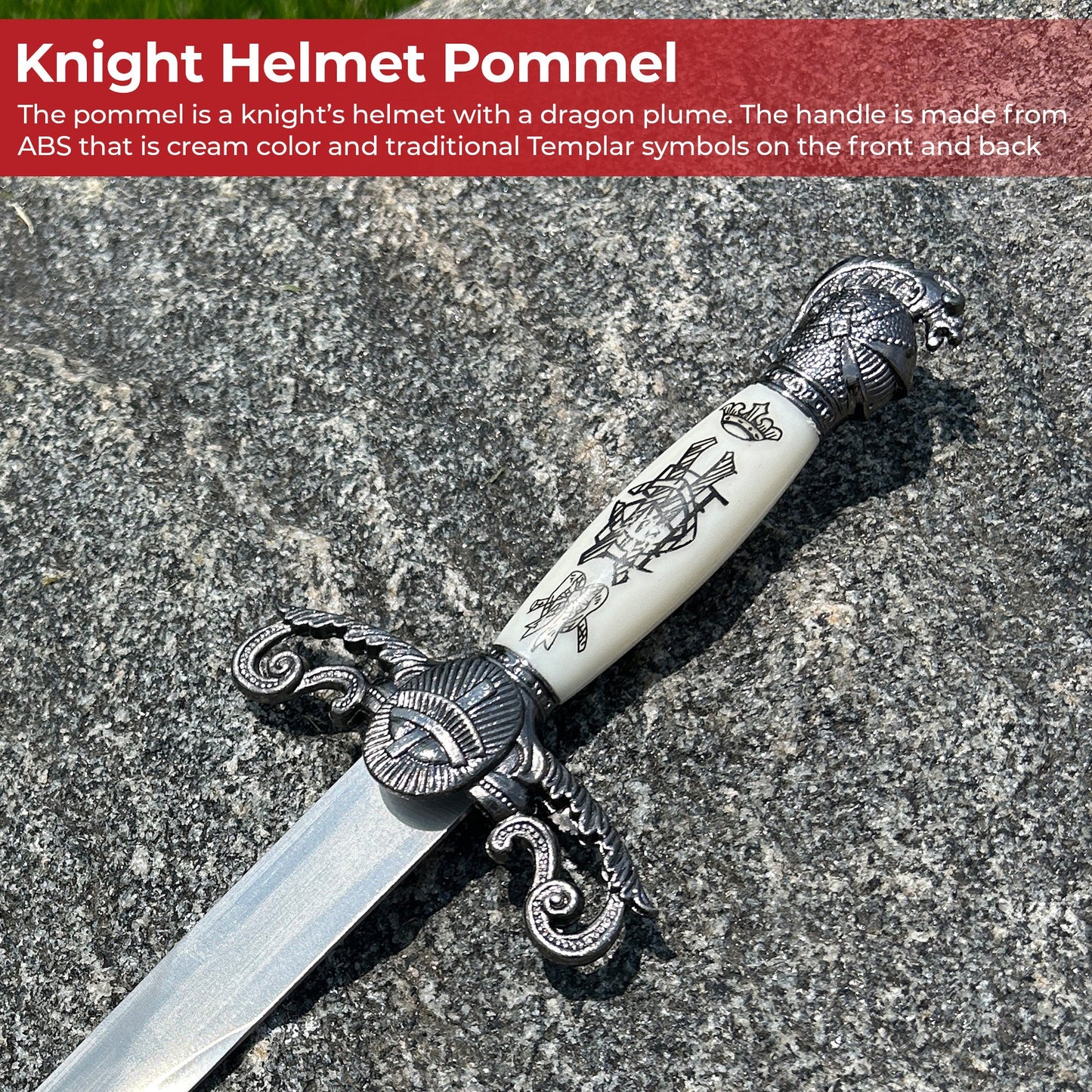 Freemason Traditional Ceremonial Medieval Dagger-4