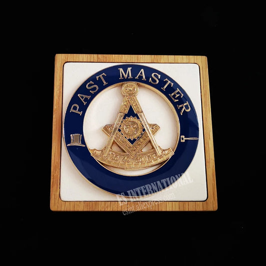 Masonic Car Emblem "PAST MASTER "Badge Mason Freemason Size 3'' NO.5 Accessories  Gift For Freemason Cloth Accessories Business