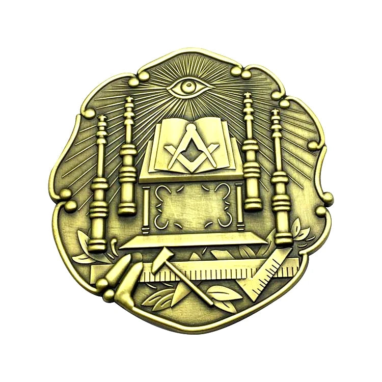 Masonic Car Emblems 3" Compass And Square Masons Auto Truck Multi Motorcycle Decal Badge Sticker With Red Adhesive