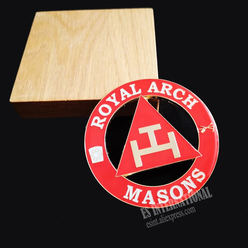 Masonic Car emblem "ROYAL ARCH MASONS "Badge Mason Freemason Size 3'' NO.14 Symbol Gift for Freemason cloth accessories