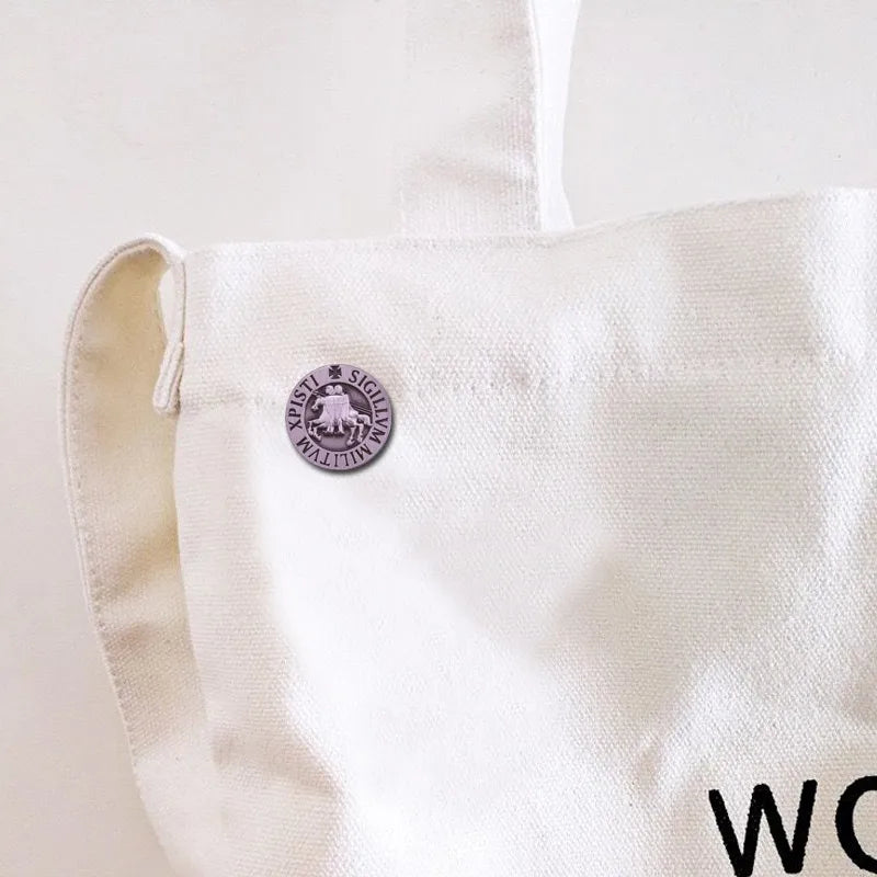 Seal Of The Knights Templar Enamel Pin Masonic Freemasonry Proud Decoration