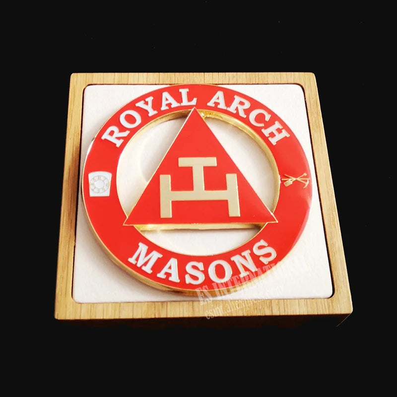 Masonic Car emblem "ROYAL ARCH MASONS "Badge Mason Freemason Size 3'' NO.14 Symbol Gift for Freemason cloth accessories