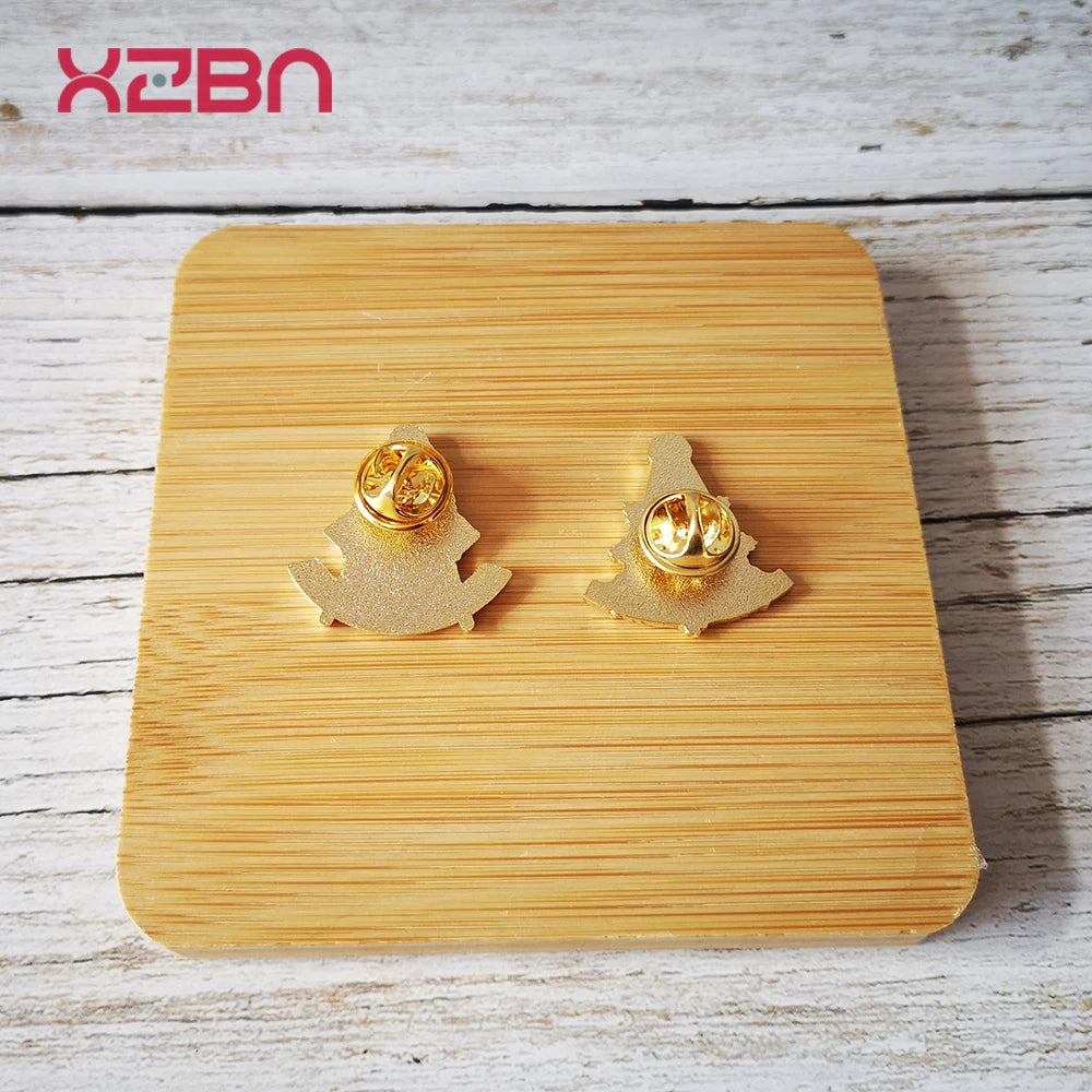 Masonic Lapel Pins Freemasonary Badge Mason Freemason Past Master Sun god face gilded men and women brooch Member Memorial