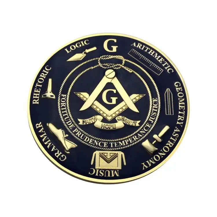 Masonic Car Emblems 3" Compass And Square Masons Auto Truck Multi Motorcycle Decal Badge Sticker With Red Adhesive