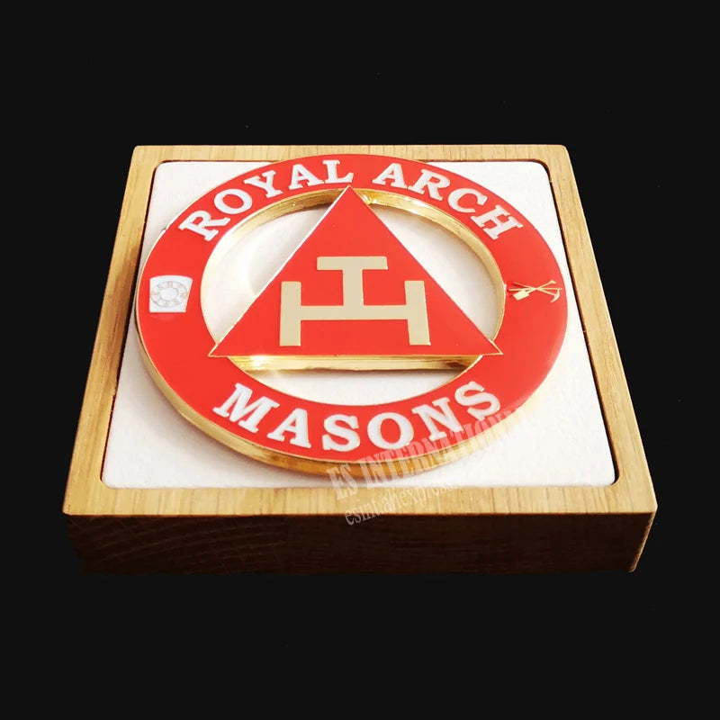 Masonic Car emblem "ROYAL ARCH MASONS "Badge Mason Freemason Size 3'' NO.14 Symbol Gift for Freemason cloth accessories