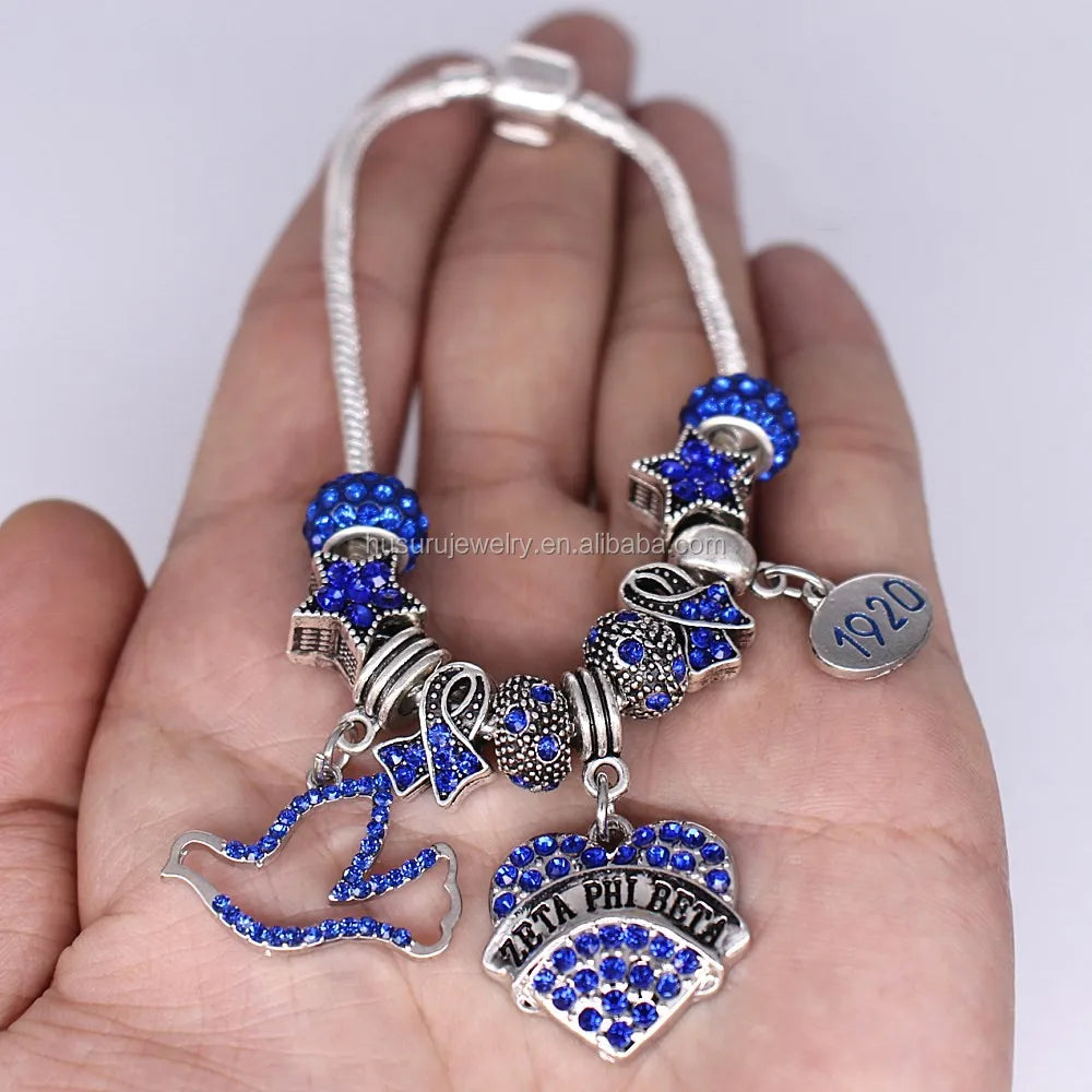 Fashion Mason Member Gift Custom 1910 Order of Eastern Star Bead Charms OES Bracelet Jewelry