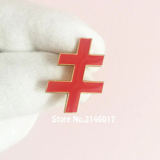 33rd Degree Scottish Rite Soft Enamel Cross Pins Masonic Lapel Pin Free Masons Masonry Brooch Freemason Metal Badge Craft