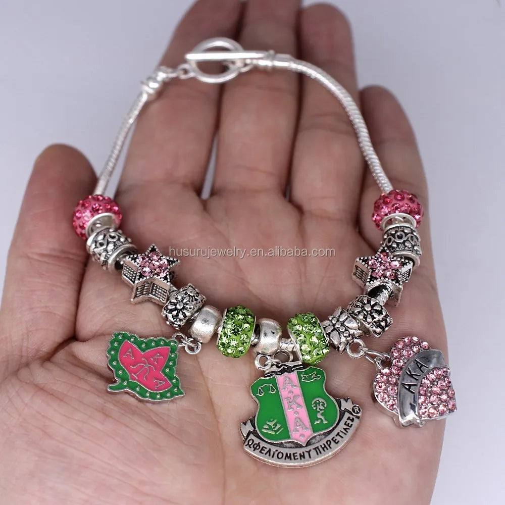 Fashion Mason Member Gift Custom 1910 Order of Eastern Star Bead Charms OES Bracelet Jewelry