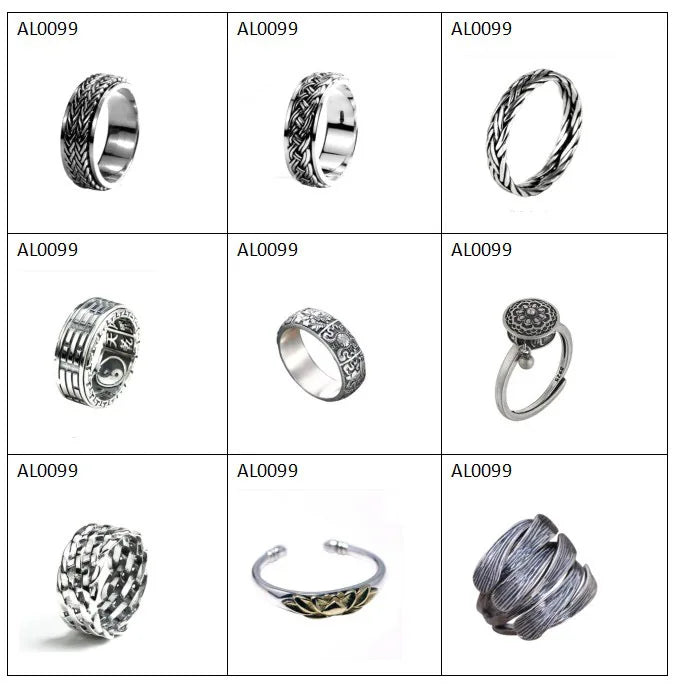 Adjustable Ring 925 Sterling Silver Jewelry Masonic Mens Signet Rings