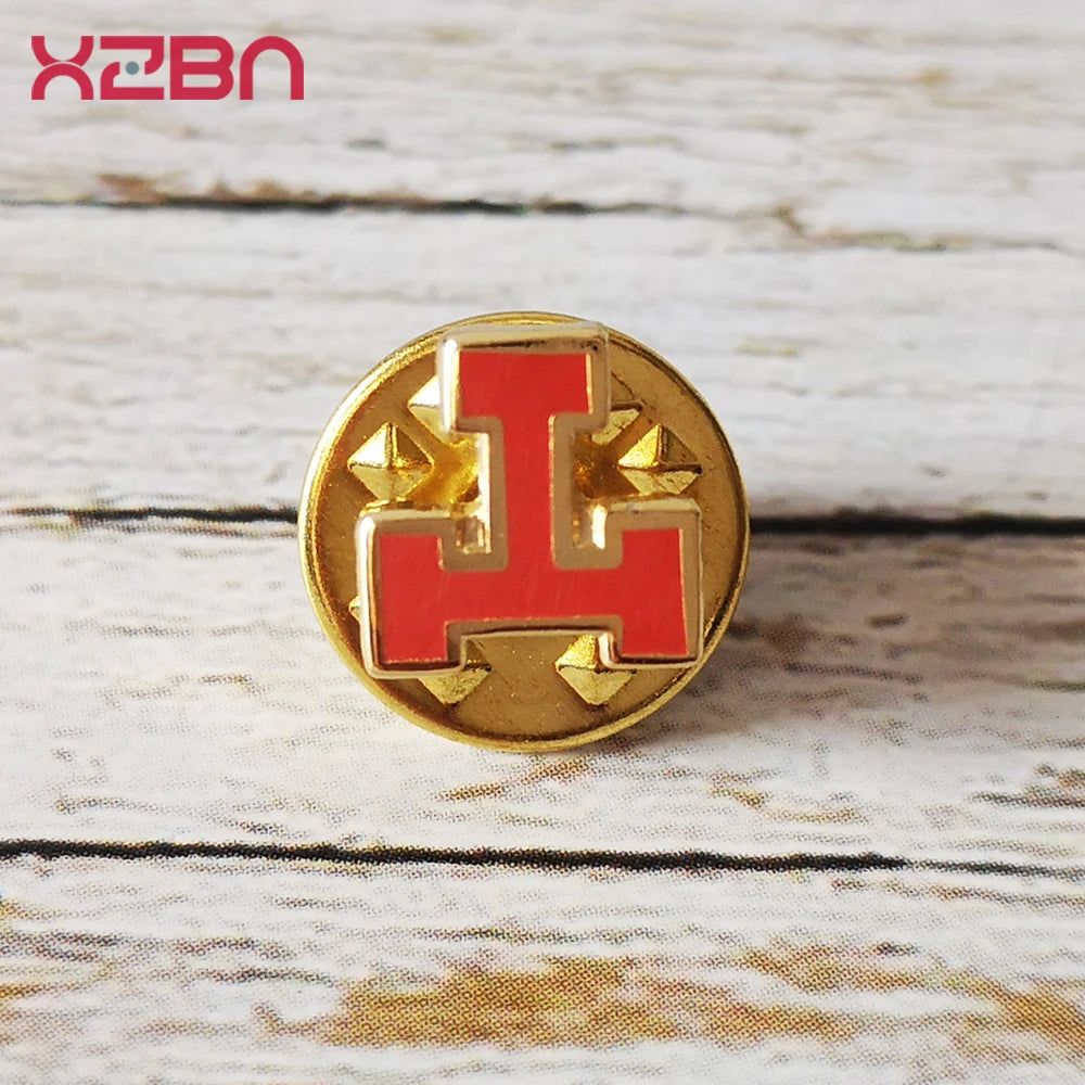 Masonic Lapel Pins Freemonary Badge Mason Freemason Royal Arch Masonry Triangle Zincalloy Material  Exquisite Souvenirs Gifts