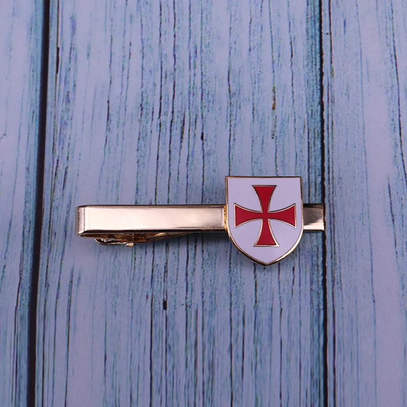 Catholic Army Crusader tie clip Freemason gift