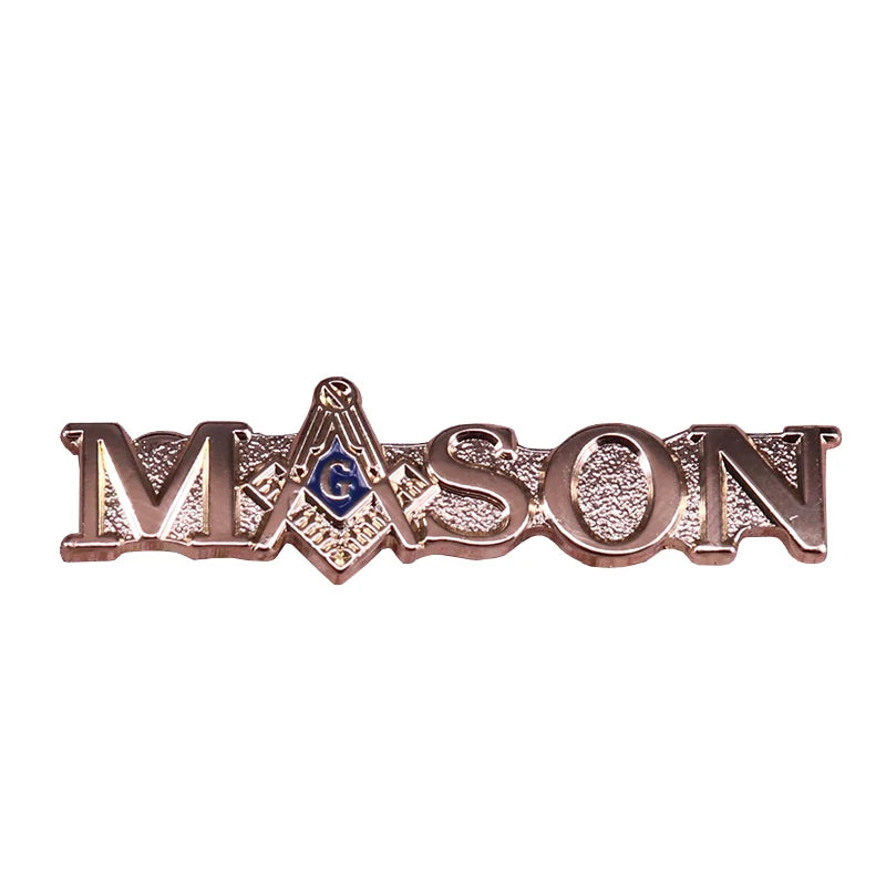 tone Masonic brooch square and compass Freemason gift