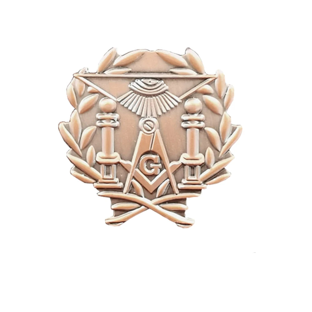 Masonic Lapel Pins Freemasonry Badge Mason Freemason Eye of Horus God BLM46  Exquisite Retro antique brass eye Size 2.5*2.5cm
