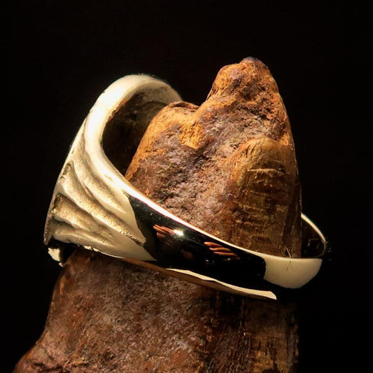 Men's ancient Corinthian Ring Greek Goddess Athena - Solid Brass