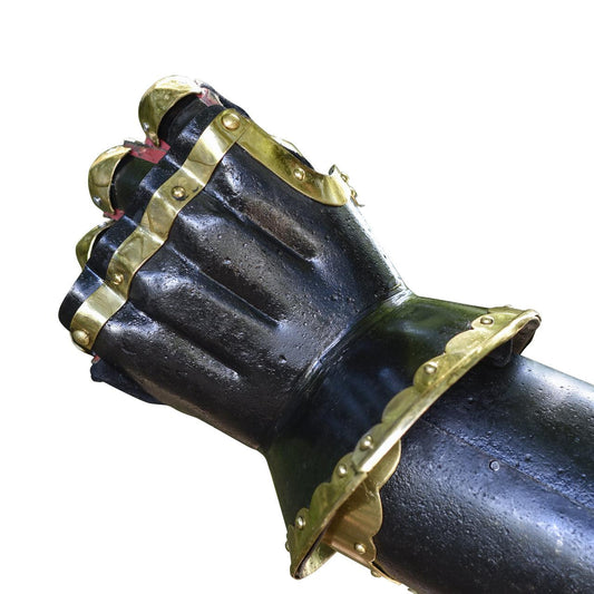 The Cursed Black Knight Functional Medieval Armor Gauntlets