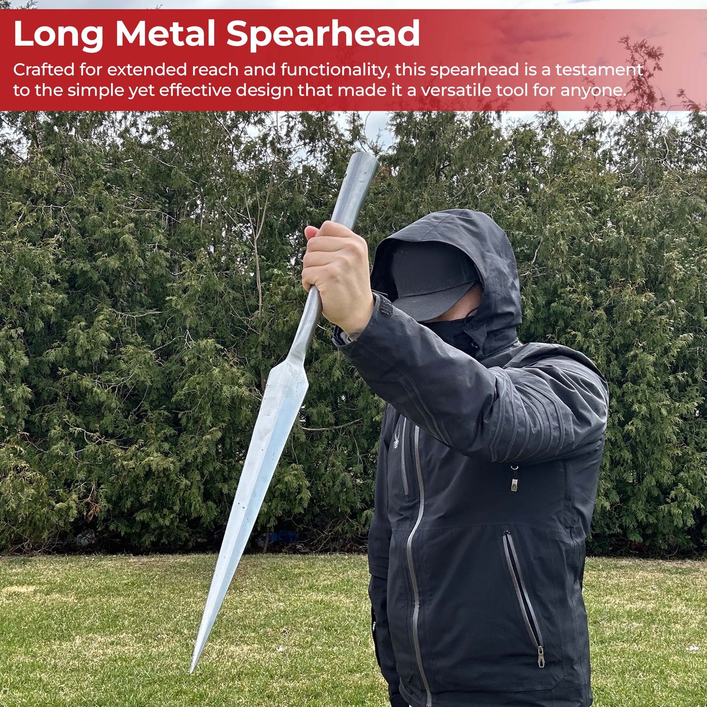 Medieval Viking Hewing Spearhead Functional High Carbon Steel