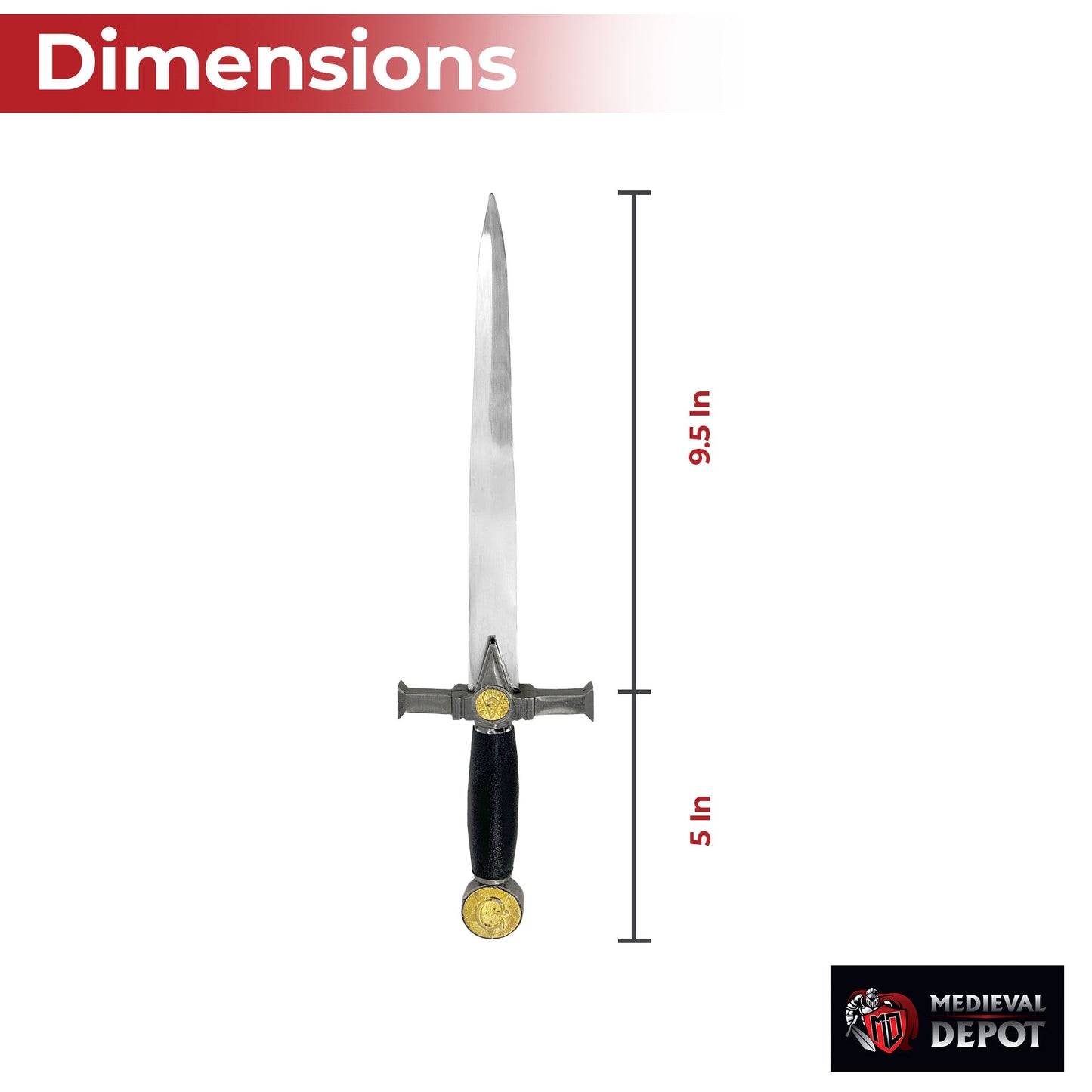 Ornamental Grande Lodge Ceremonial Freemason Dagger-1