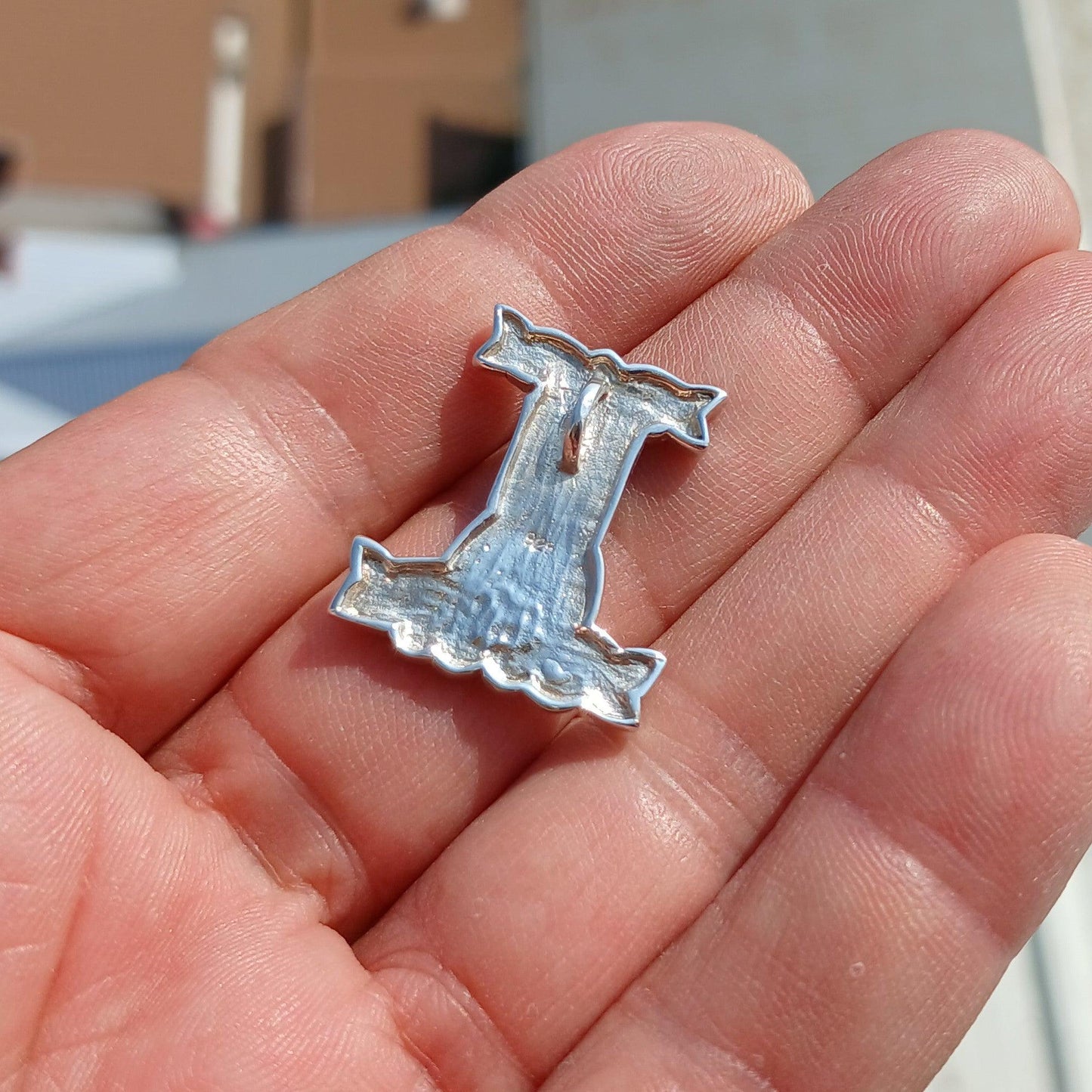 Thor's Hammer Pendant, Thor's Hammer Silver Pendant, Hammer Shaped Pendant, Viking Design