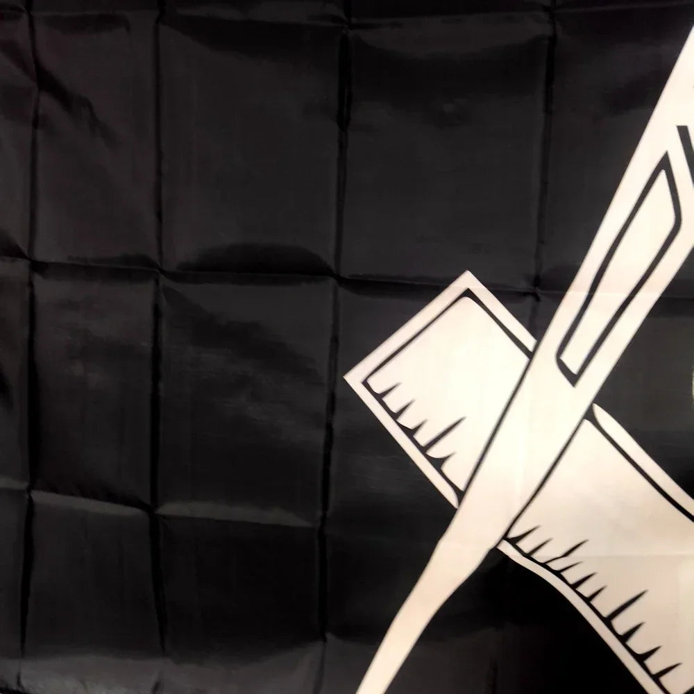 Freemason Lodge Masonic Embroidered Outdoor Flag 90x150cm Durable Weather-Resistant Banner for Garden Wall Hanging Decor