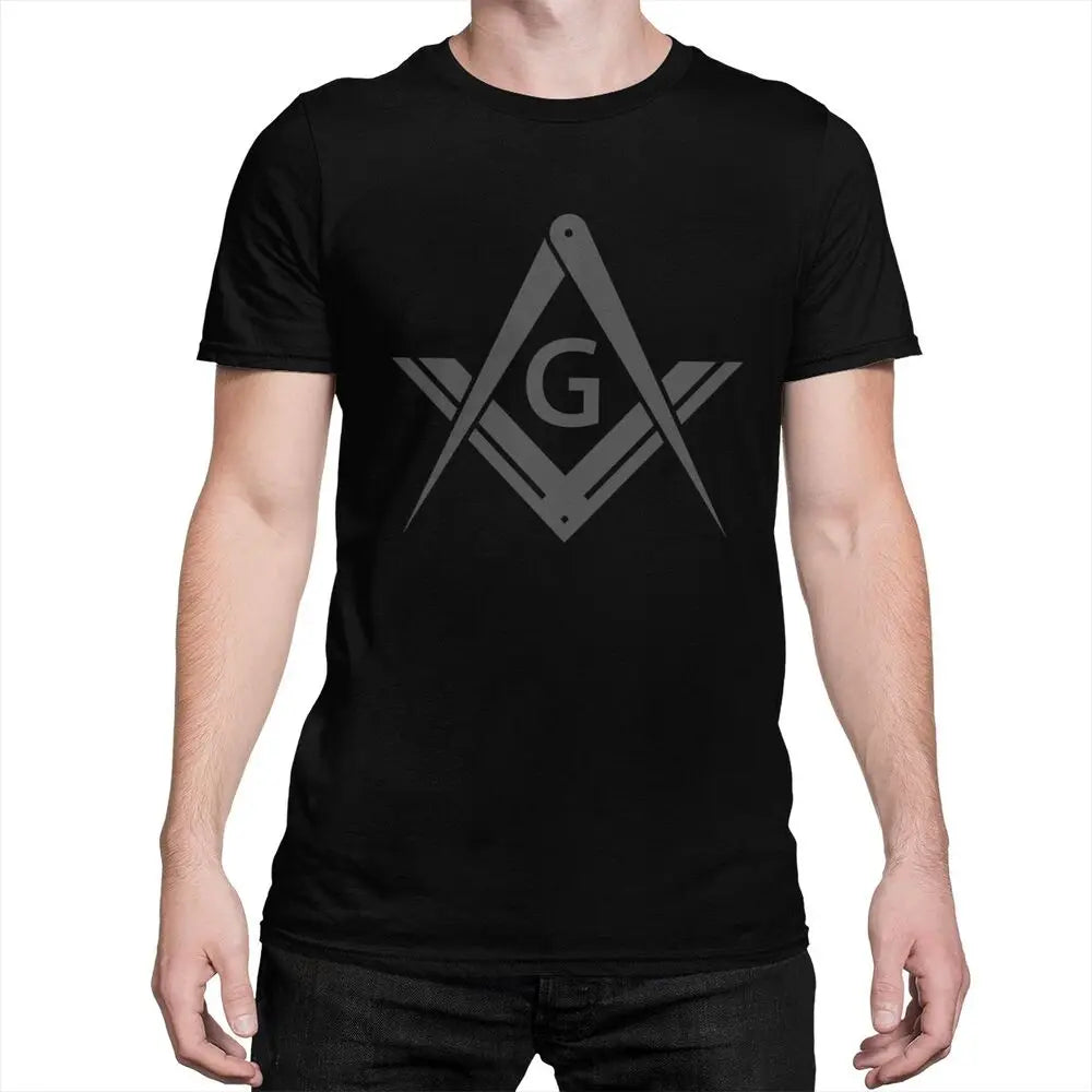 Custom Freemason Logo T Shirts Men Short Sleeve Masonic Mason Freemasonry T-shirt Casual Tee Tops Pure Cotton Oversized Tshirts