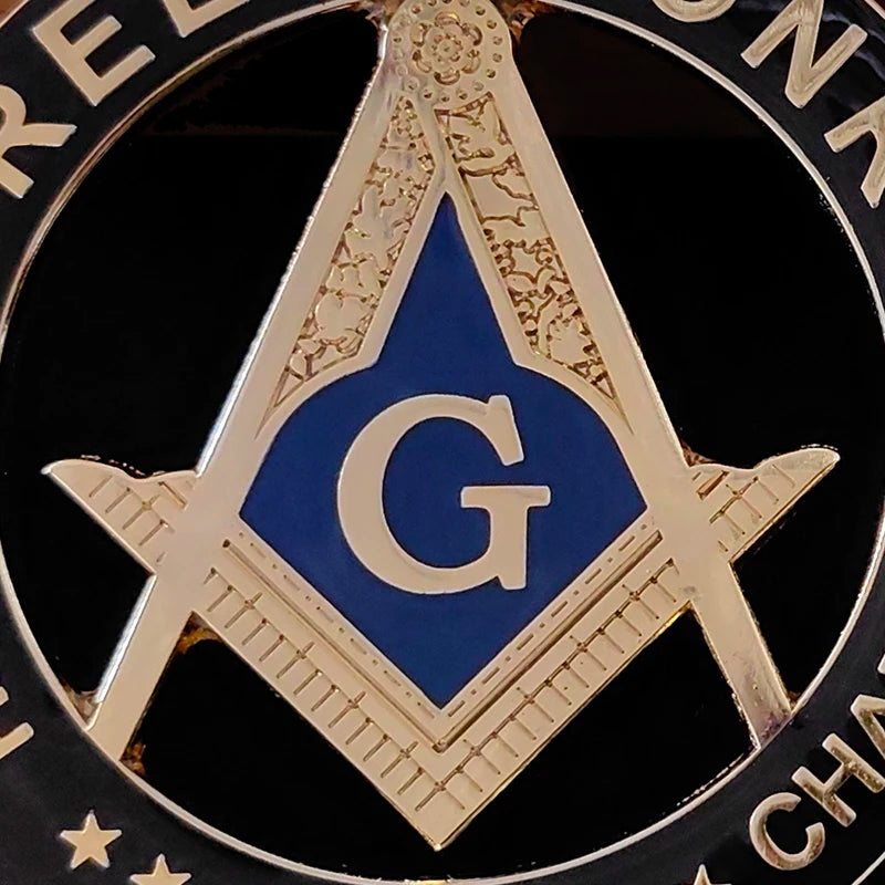 Masonic Car emblem "FAITH HOPE CHARITY "Badge Mason Freemason  Size 3'' NO.20 Symbol Gift for Freemason cloth accessories