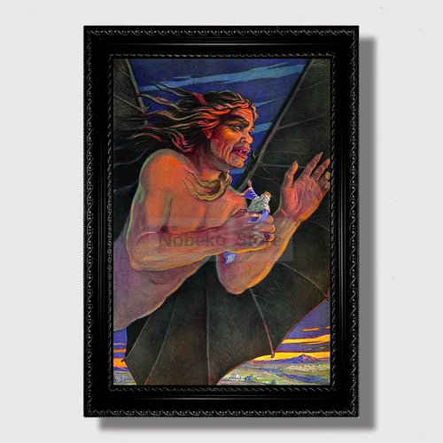 Vintage Masonic Renaissance Poster  Abstract Freemasonry Canvas Wall