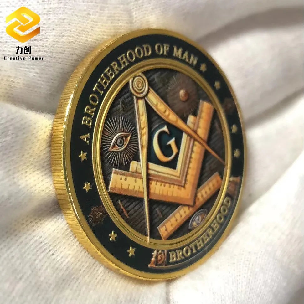 Masonic Freemasonry Silver Coin Collectibles Brotherhood The Eye of God Coin Making Good Men Better Commemorative Medal