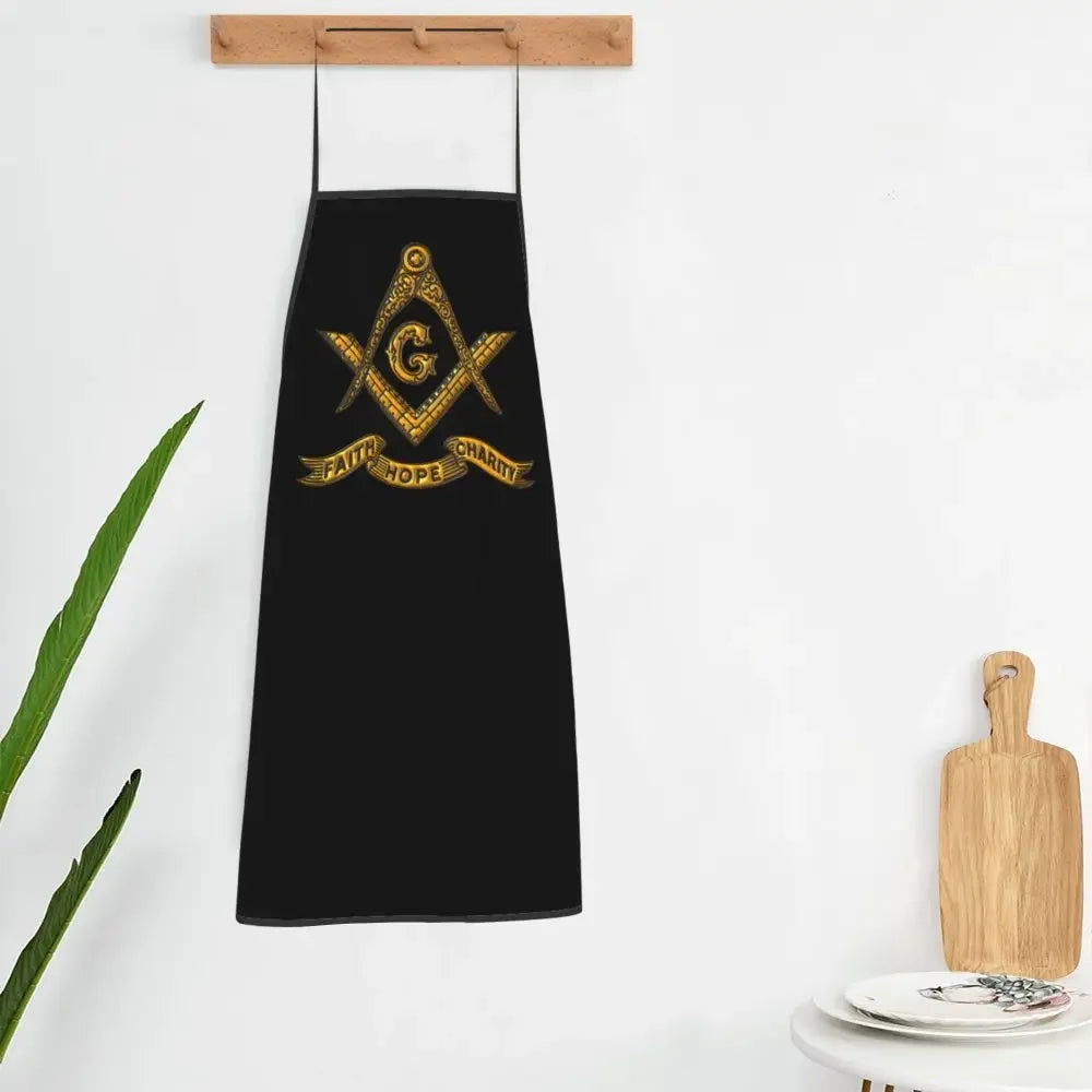 Faith Freemasonry Masonic Apron Men Women Freemason Adult Unisex Kitchen Chef Bib Tablier Cuisine Cooking Baking Painting