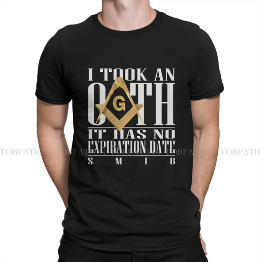 Freemason I Took an Oath SMIB Square Compass Gold Masonic T Shirt