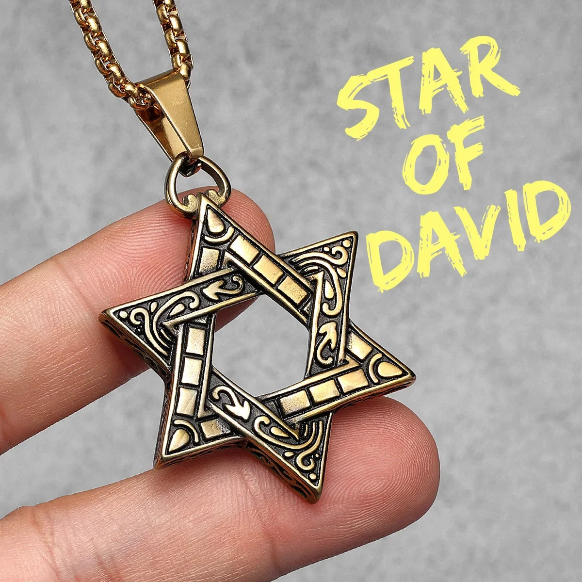 Salomon Star of David Masonic Stainless Steel Men Necklaces Pendant Chain Punk New in For Women Fashion Jewelry Gifts Wholesale