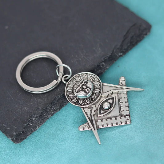 Masonic Sun Pendant Keychain For Men Women Slavic Keyring Knights Templar Solar System Symbol Key Chains Amulet Jewelry Gift